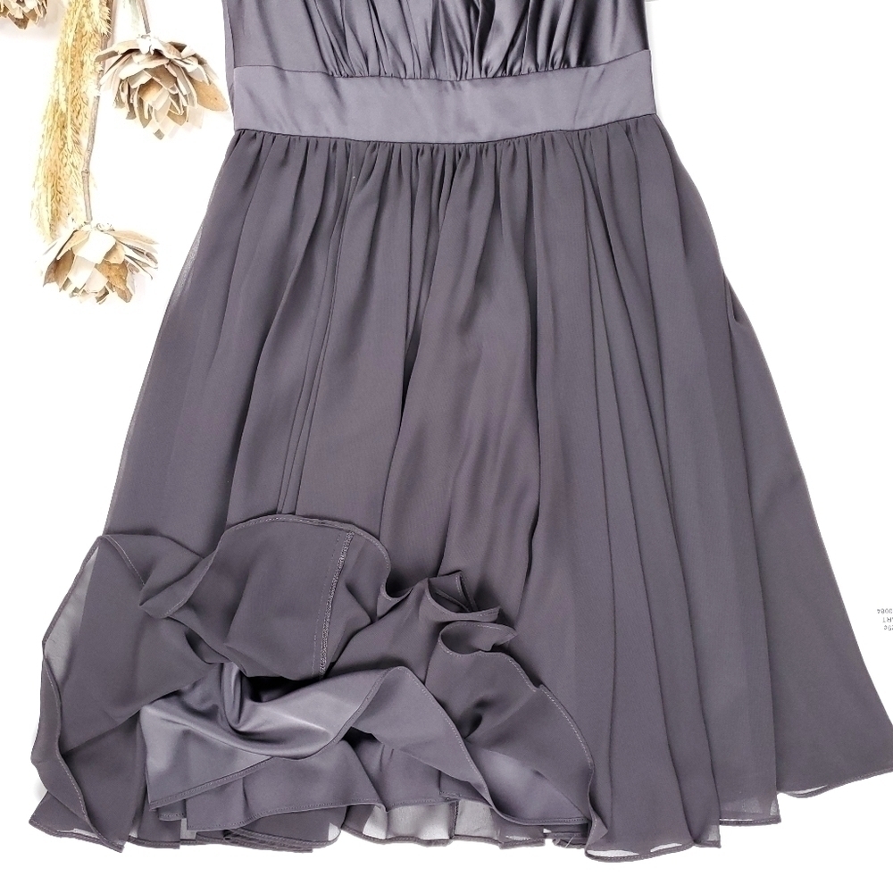 Vera Wang Gorgeous Black Charcoal Formal Dress Size 4 - Picture 8 of 13